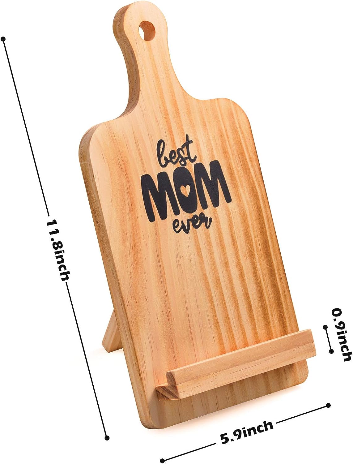 FAMCÜTE Cookbook Stand, Gifts for Mom from Daughter: Best Mom Ever - Christmas Stocking Stuffers for Women from Son - Unique Kitchen Gifts Birthday