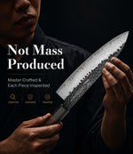 FAMCÜTE 8" Hand-Forged Japanese Chef Knife with Sheath | 5-Layer 9CR18MOV Steel & Rosewood Handle