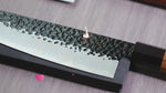 FAMCÜTE Personalized Gifts for Men Engraved Custom 8 Inch Japanese Knife with Sandalwood Gift Box