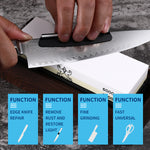 FAMCÜTE Premium Whetstone Knife –1000/6000 2 Side Grit Professional Sharpening Stone with Angle Guide Non Slip Rubber Base Holder